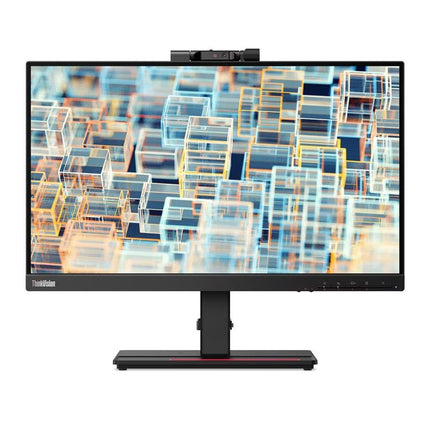 Lenovo ThinkVision T22v-20 Office Monitor, 21.5" FHD (1920x1080) IPS Display, Anti-glare, 4 ms, 60 Hz, IR camera, Raven Black