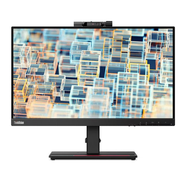 Lenovo ThinkVision T22v-20 Office Monitor, 21.5" FHD (1920x1080) IPS Display, Anti-glare, 4 ms, 60 Hz, IR camera, Raven Black