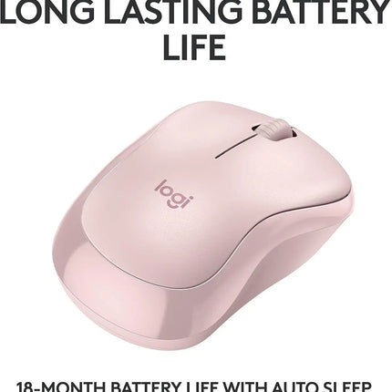 Logitech Mouse M240 Ambidextrous Bluetooth - Rose Gold