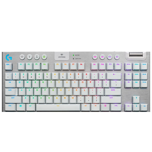 Logitech G915 X LIGHTSPEED TKL Wireless Gaming Keyboard - US INT'L - Tactile - White