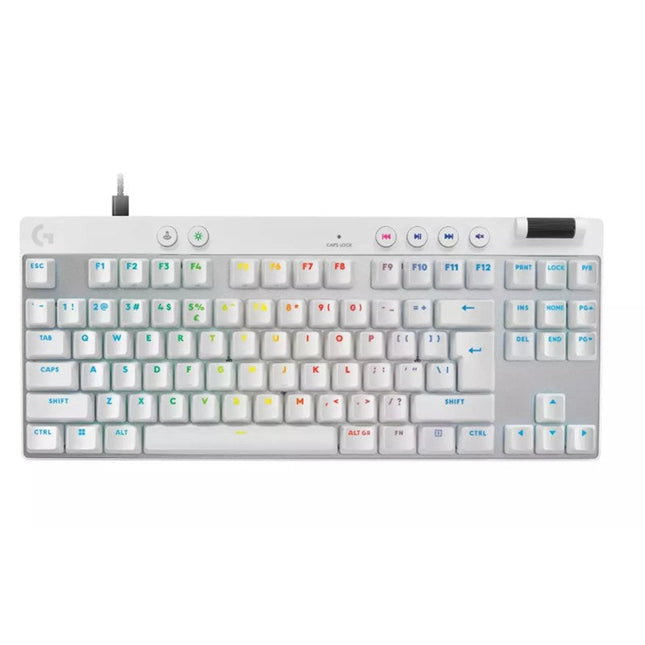 Logitech G Pro X TKL Rapid Wired Gaming Keyboard - White