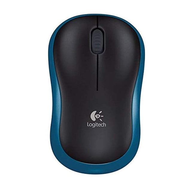 Logitech M185 Wireless Mouse - Black/Blue