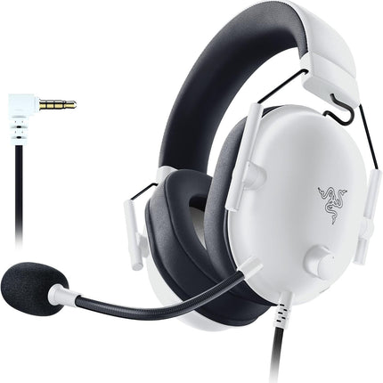 Razer BlackShark V2 X Gaming Headset: 7.1 Surround Sound for PC, PS5, Switch, Xbox, Mobile - White