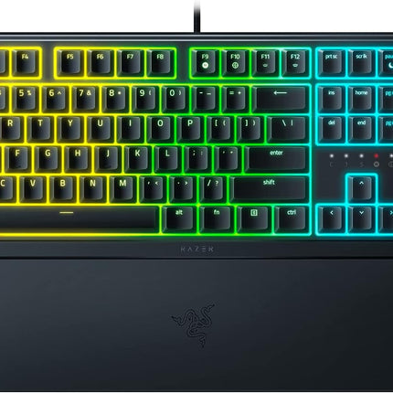 Razer Ornata V3 Wired RGB Membrane Gaming Keyboard, Mecha-Membrane Switches (US Layout) - Black
