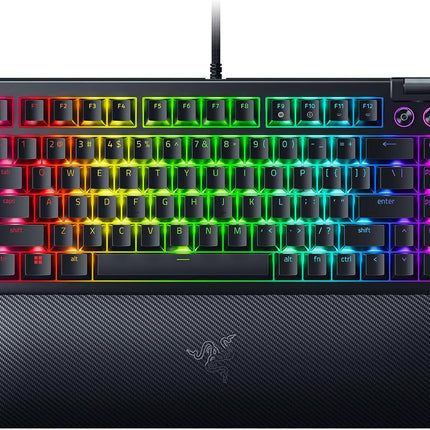 Razer BlackWidow V4 75% Mechanical (Orange Tactile Switches) Gaming Keyboard - Black