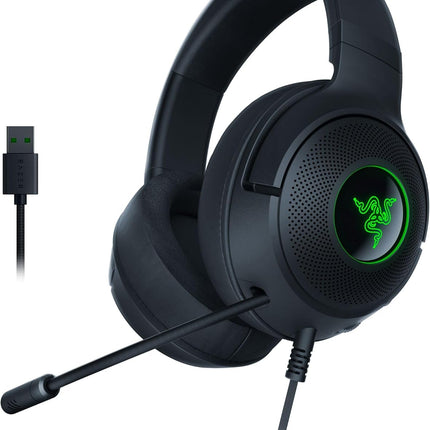 Razer Kraken V3 X USB Wired RGB Gaming Headset - Black