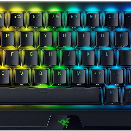Razer BlackWidow V3 Mini HyperSpeed Wireless 65% Mechanical (Green Switches) RGB Gaming Keyboard, US Layput - Black