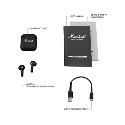 Marshall Minor IV True Wireless Earbuds Black