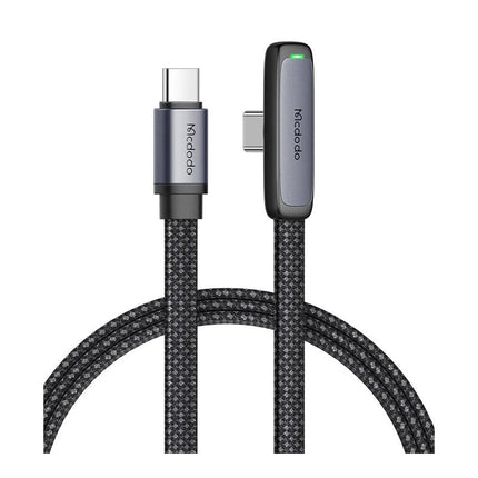Mcdodo 90 Degree 65 W Type-C to Type-C Data Cable with LED indicator light - 1.8 M