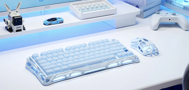GravaStar Mercury M1 Pro Wireless Gaming Mouse - Ice Blue