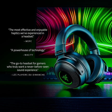 Razer Kraken V3 Pro Wireless Gaming Headset with Haptic Technology - Black