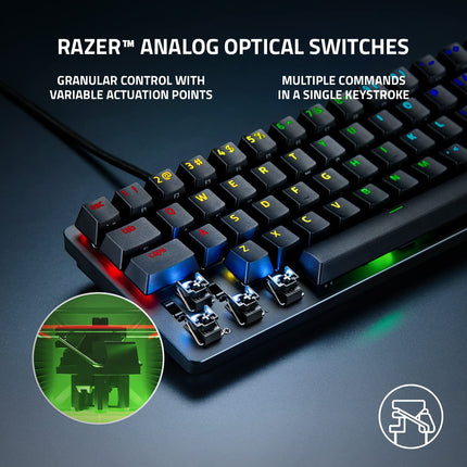 Razer Huntsman Mini Analog 60% Gaming Keyboard with Analog Optical Switches - US