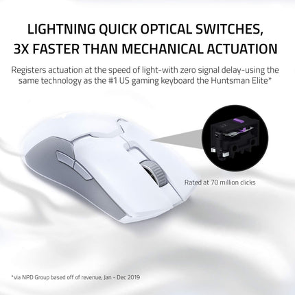 Razer Viper Ultimate Lightest Wireless Gaming Mouse & RGB Charging Dock  - Mercury