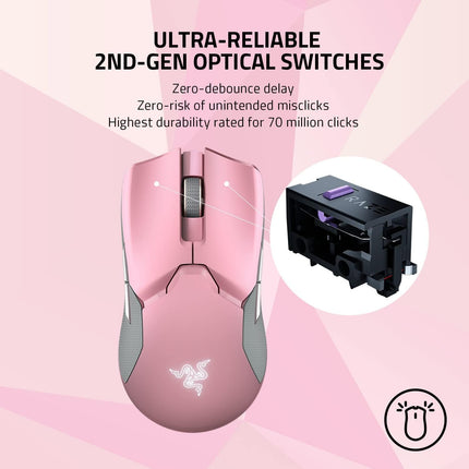 Razer Viper Ultimate Lightest Wireless Gaming Mouse & RGB Charging Dock  - Mercury