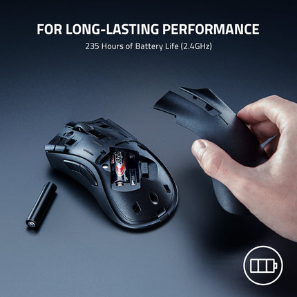 Razer DeathAdder V2 X HyperSpeed Wireless Gaming Mouse with Best-In-Class Ergonomics - Black