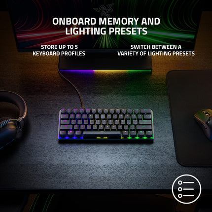 Razer Huntsman Mini Analog 60% Gaming Keyboard with Analog Optical Switches - US