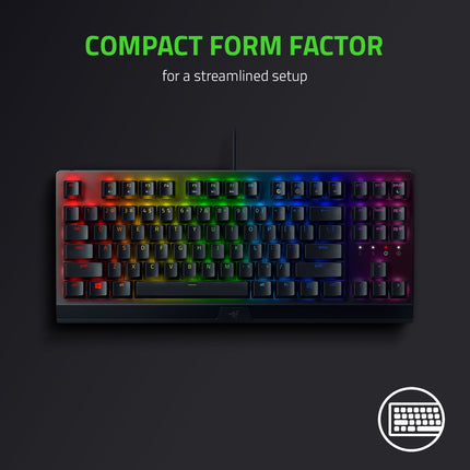 Razer BlackWidow V3 Tenkeyless Mechanical Wired Gaming Keyboard - Black