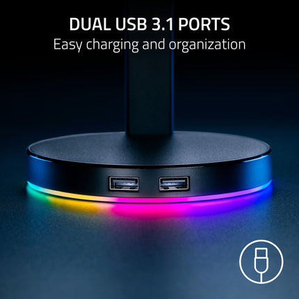 Razer Base Station V2 Chroma Gaming Headset Stand USB Hub