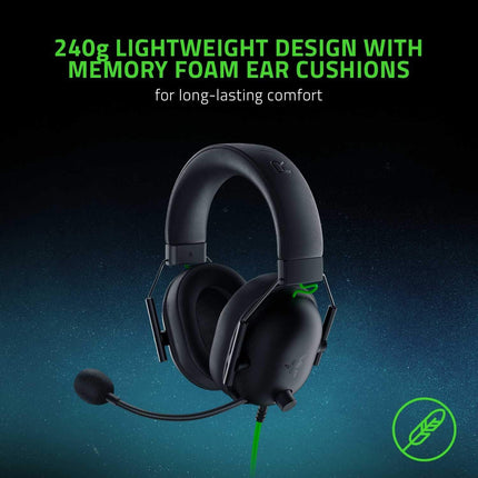 Razer BlackShark V2 X Multi-Platform Wired Esports Gaming Headset - Black