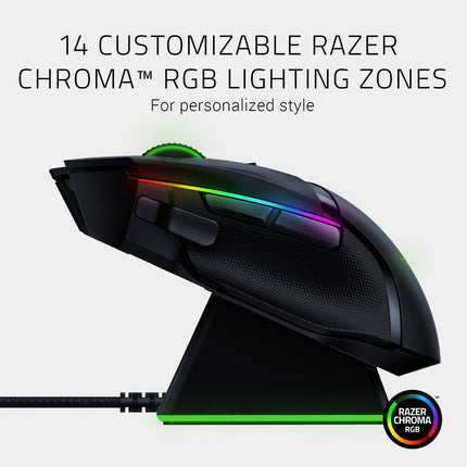 Razer Basilisk Ultimate Wireless Gaming Mouse with Charging Station - Black