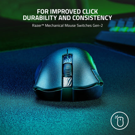 Razer DeathAdder V2 X HyperSpeed Wireless Gaming Mouse with Best-In-Class Ergonomics - Black