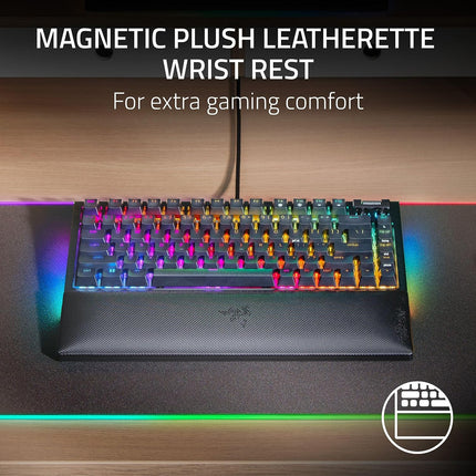 Razer BlackWidow V4 75% Mechanical (Orange Tactile Switches) Gaming Keyboard - Black