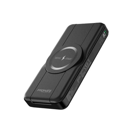 Promate 10000mAh 5-in-1 Foldable MagSafe Compatible Wireless Charging Power Bank