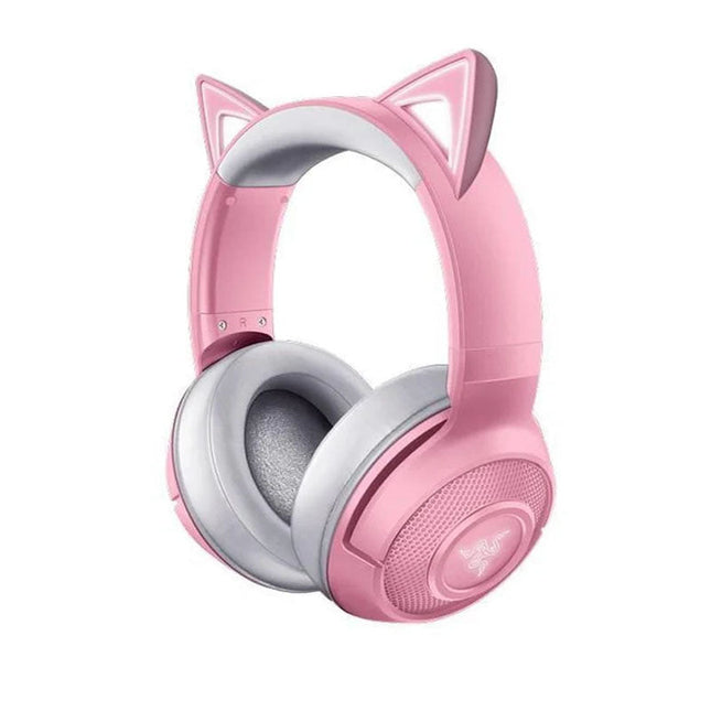 Razer Kraken BT Kitty Edition Wireless Bluetooth Gaming Headset with Chroma RGB - Quartz Pink