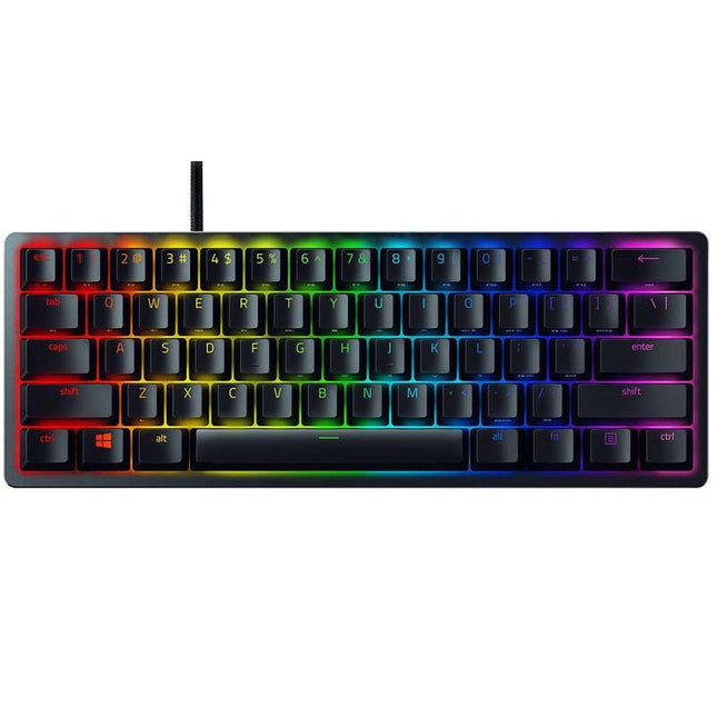 Razer Huntsman Mini 60% Gaming Keyboard, Clicky Optical Purple Switch, (US Layout)