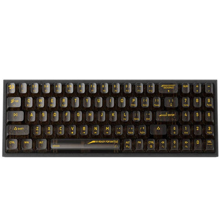 Redragon K628CT Pollux Pro RGB 75%, USB-C Wired, BT, 2.4 GHz Wireless Gaming Keyboard - Translucent Crystal Switch