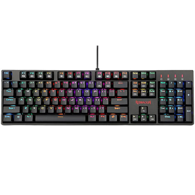 Redragon SURARA K582 RGB Wired Mechanical Gaming Keyboard (Quiet-Red Switches) - Black