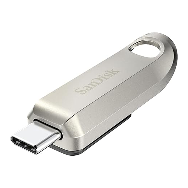 SanDisk 256 GB Ultra Luxe USB Type-C Flash Drive - Up to 400MB/s, USB 3.2 Gen 1, Premium Metal Design