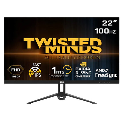 Twisted Minds TM22FHD100IPS 22" FHD IPS, 100Hz, 1ms Gaming Monitor - Black