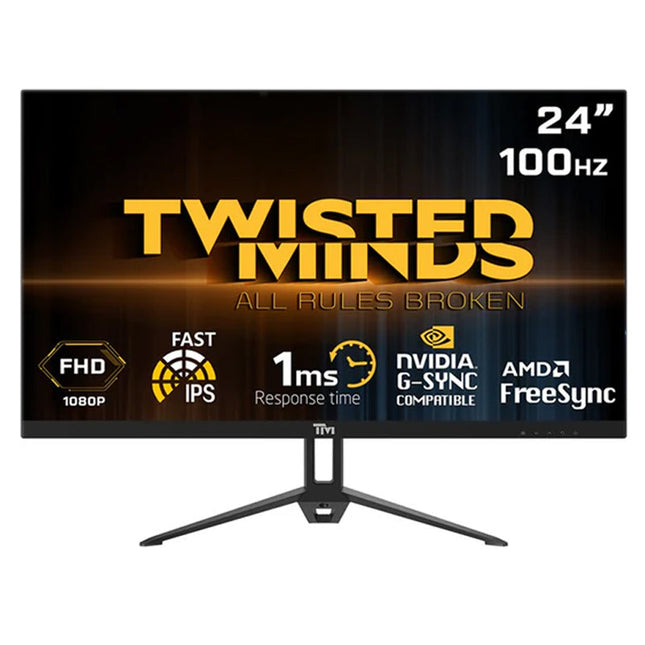 Twisted Minds TM24FHD100IPS 24" FHD IPS, 100Hz, 1ms Gaming Monitor - Black