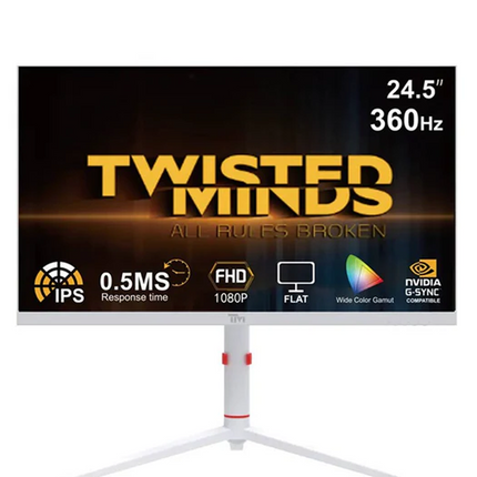 Twisted Minds 24'' FHD, 360Hz, 0.5 ms, Gaming VESA READY, With Speaker RGB, Adjustable Stand Gaming Monitor