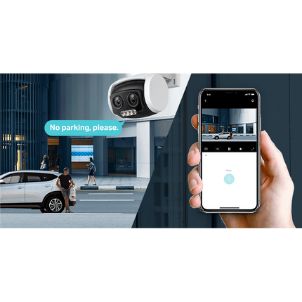 TP-LINK VIGI C540V VIGI 4MP Outdoor Full-Color Dual-Lens Varifocal Pan Tilt Network Camera