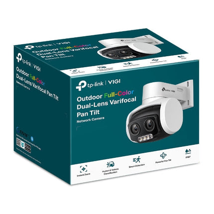 TP-LINK VIGI C540V VIGI 4MP Outdoor Full-Color Dual-Lens Varifocal Pan Tilt Network Camera