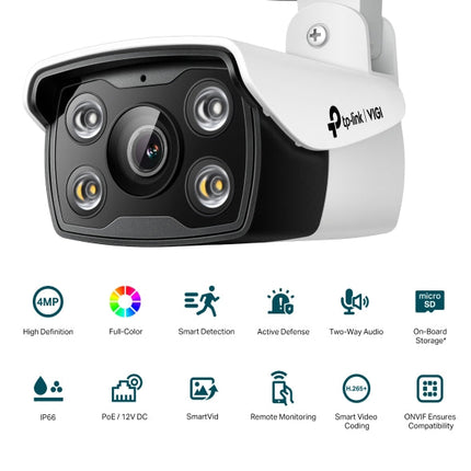 TP-Link C340 VIGI 4MP Outdoor Full-Color Bullet Network Camera