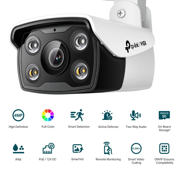 TP-Link C340 VIGI 4MP Outdoor Full-Color Bullet Network Camera