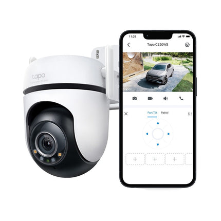 TP-Link Outdoor Pan/Tilt Security Wi-Fi Camera 2K , 512GB Micro SD Support