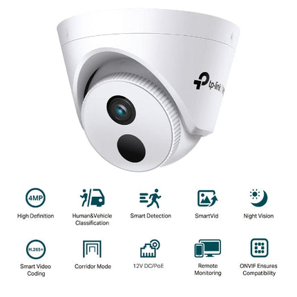 TP-Link (VIGI C440I) VIGI 4MP IR Turret Network Camera - 4MP (2560 × 1440) / LAN