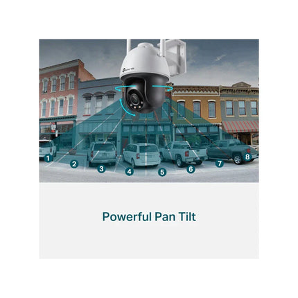 TP-Link (VIGI C540-W) VIGI 4MP Outdoor Full-Color Wi-Fi Pan Tilt Network Camera - 2560 X 1440 / LAN