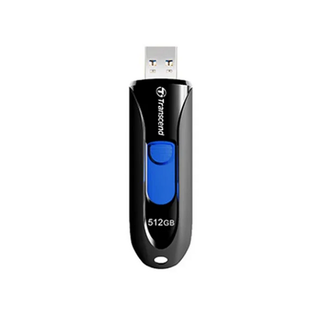 Transcend 512 GB Jetflash 790 USB 3.1 Capless Flash Memory -  Black