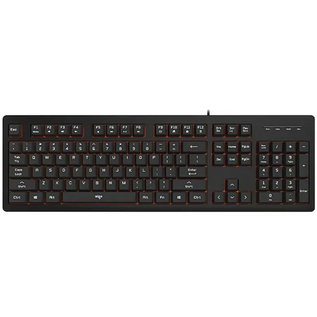 Aigo DarkFlash V600 Luminous Edition Wired Keyboard - Black