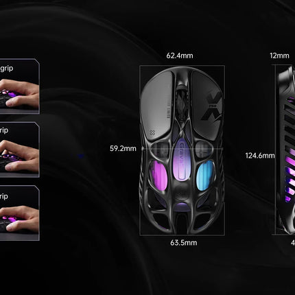 GravaStar Mercury X Pro  8K Wireless Gaming Mouse - Galaxy Black
