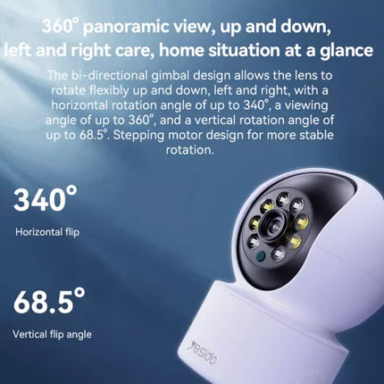 Yesido KM10 Smart Indoor HD Camera - 2.4G / 1080 Full HD / WiFi - White
