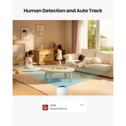 ZOSI INDOOR PT CAMERA WITH DUAL LENS 2MP+2MP