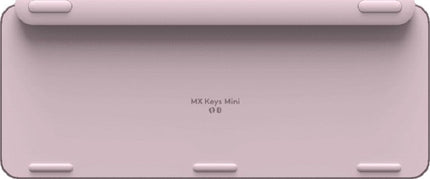 Logitech MX Keys Mini Minimalist Wireless Illuminated Keyboard, Bluetooth / USB-C Connector, 10 M Range - Rose Pink