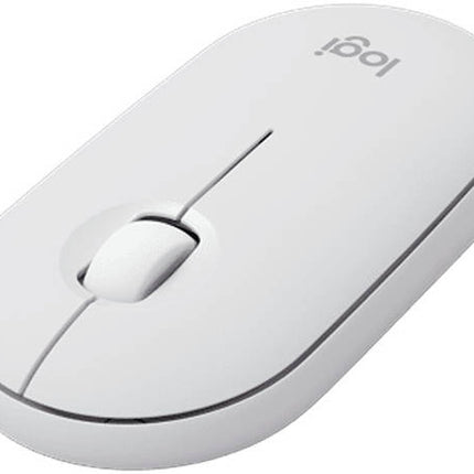 Logitech Pebble 2 M350s Wireless Mouse, Ambidextrous Design, Multi-Device Pairing, Bluetooth Connectivity, Silent Clicks with Silent Touch Technology - Tonal White