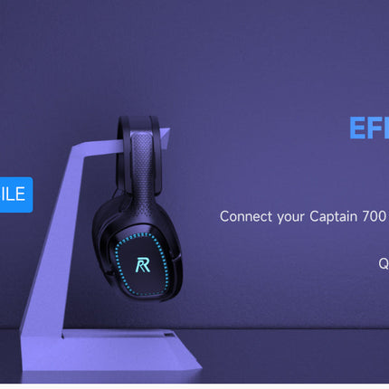 RYR Captain 700 Wireless Gaming Headset, for PS4 / PS5 / Nintendo Switch / PC - Black